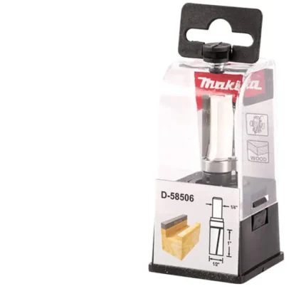 Fresa Recta para Ranuras 1/4" x 1/2" con Rodaje Makita D-58506