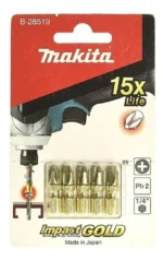 Brocas Ponta P/ Metal (5 unidades) de pH 2-25 mm - B-28519 Makita