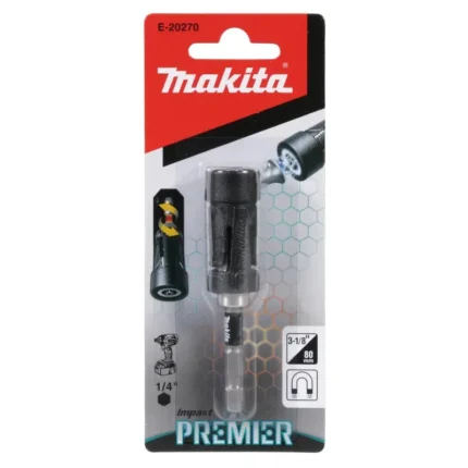 Adaptador Magnetico Porta Punta 1/4" 80Mm Impact P  E-20270 Makita