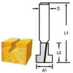 Fresa Ojo de Cerradura 1/4" x 3/8" Makita D-50217 - Imagen 2