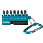 Set de puntas 8u (PH1, 2PH2, PH3, PZ1, PZ2, PZ3, Porta punta) Impact black E-11994 Makita - Imagen 2
