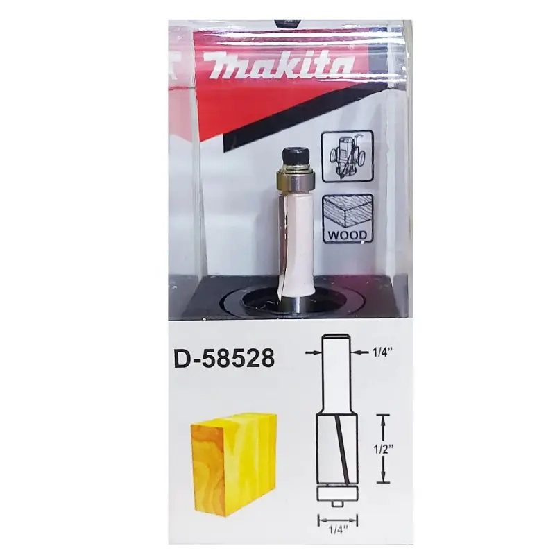fresa-enrasadora-14-x-14-con-rodaje-makita-d-58528 Fresa Enrasadora 1/4" x 1/4" Con Rodaje Makita D-58528 - Imagen 1