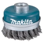 Grata de copa trenzada reforzada alambre 2" x 60 mm. x M14