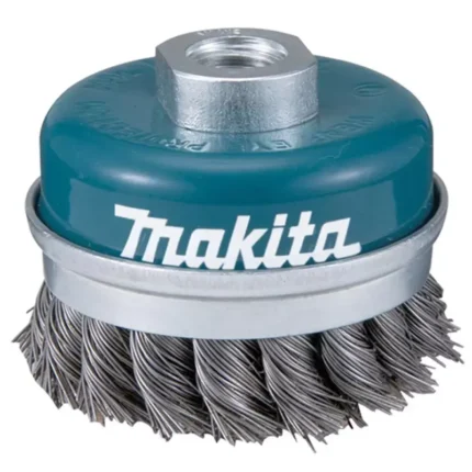 Grata de copa trenzada reforzada alambre 2" x 60 mm. x M14