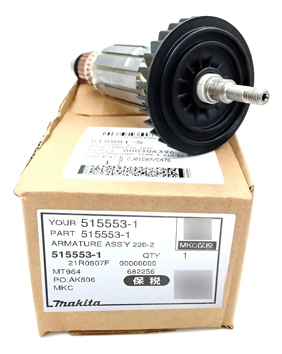 D_NQ_NP_2X_872706-MLA95526993928_102025-F inducido/Rotor para amoladora Makita M9507 M9508 515553-1 - Imagen 1